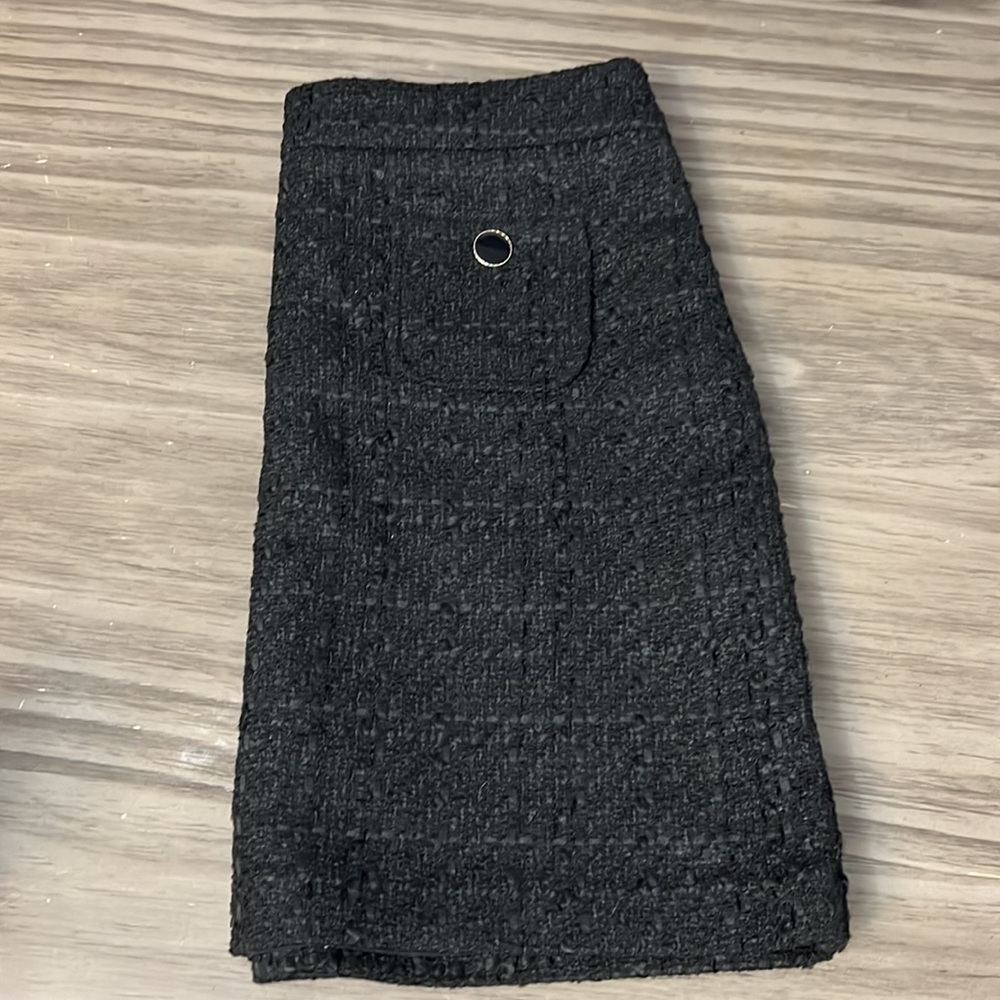 MAISON D’ AMELIE BLACK TWEED MINI SKIRT 8